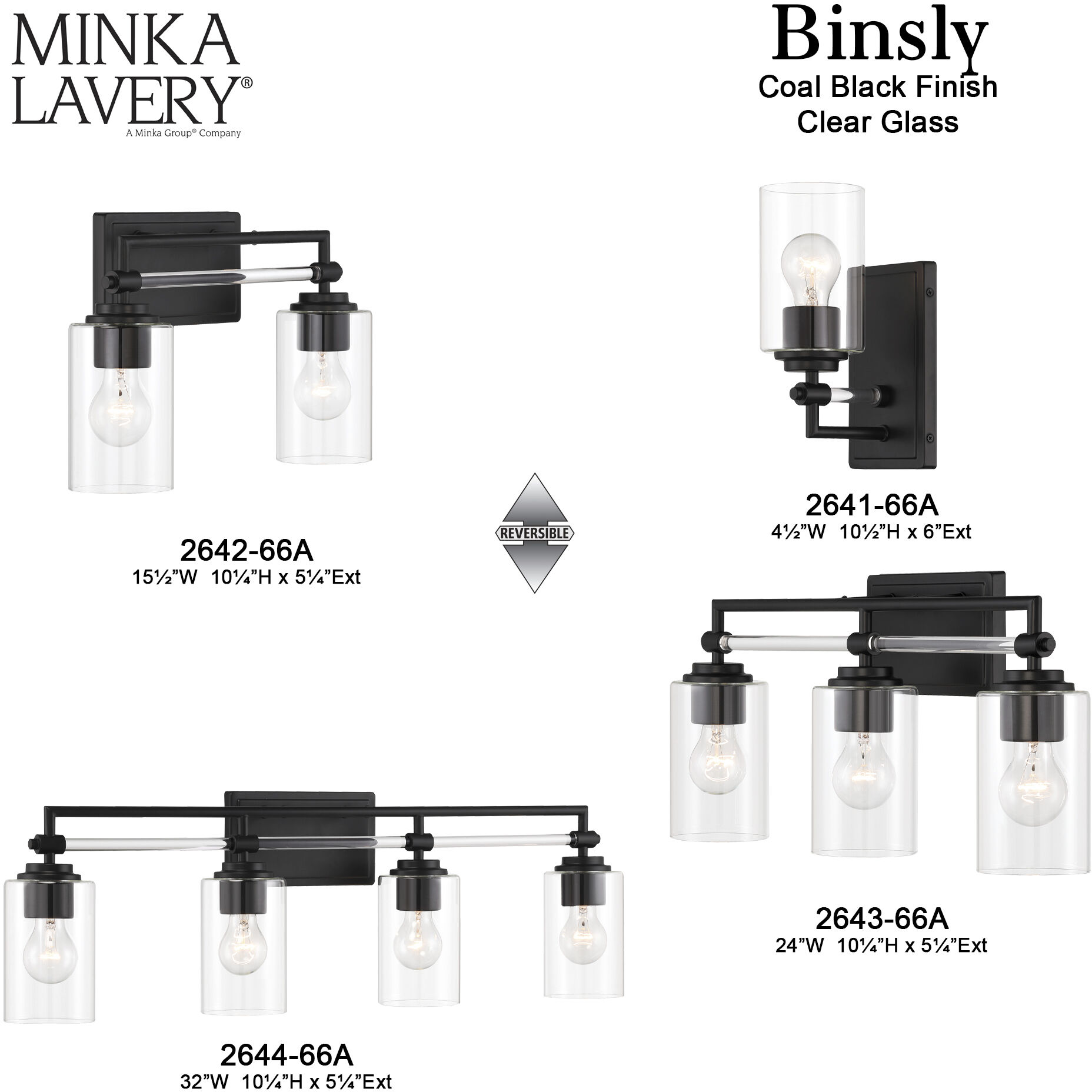 Binsly 4 Light 32 inch Coal Bath Vanity Light Wall Light